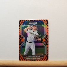 2022 Prizm Draft Picks Baseball Connor Staine base TIGER STRIPE Prizm 31/99