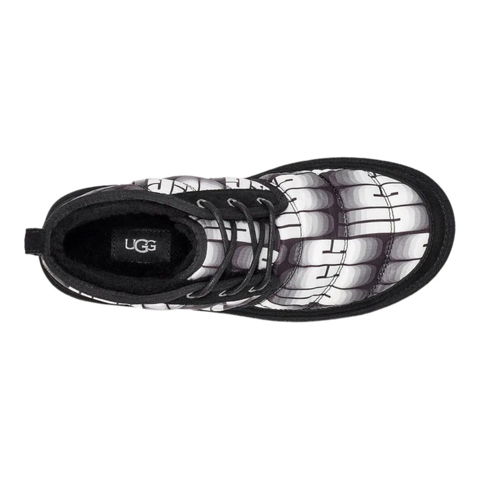 UGG Mens Neumel LTA Wavelength Black White Suede Chukka Ankle Boot Shoes Size 10 - Image 4 of 4