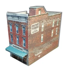 N Scale 1:160 Building Downtown Shop Cardstock Model Kit PRE CUT & SCORED DTS3N