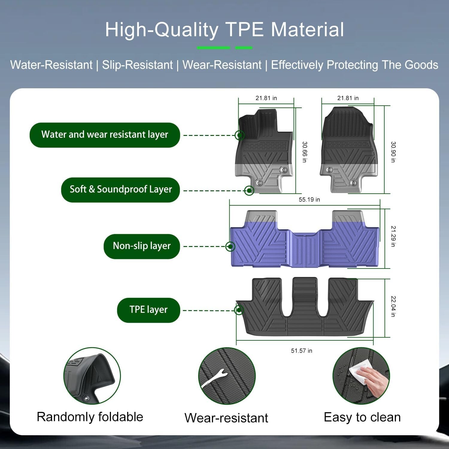 Floor Mats Backrest Mats Trunk Liner For 2024-2025 Lexus TX 350 500H 550H+