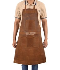 Genuine Vintage Leather Tool Aprons Chef BBQ Cooking Blacksmith Butchers Apron