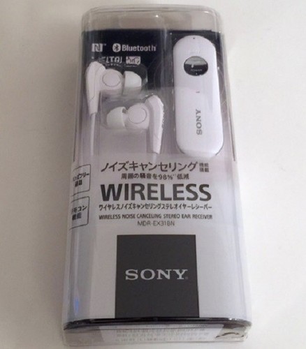 SONY MDR-EX31BN W Bluetooth Wireless Stereo Noise Cancelling Headset White  JAPAN | eBay