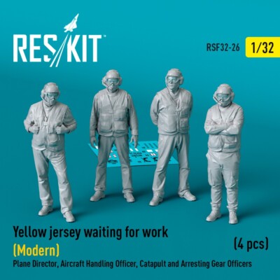 1/32 Reskit RSF32-0026 Yellow jersey waiting for work (Modern) Plane Director, A
