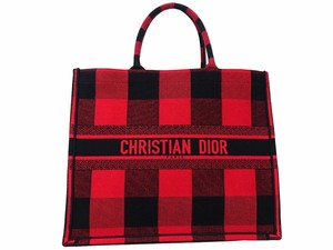 christian dior checkered tote bolsa