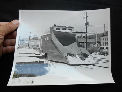 Vintage Photo Lackawaxen & Stourbridge Snowplow at Hanesdale Rd 1-4-78 Pennisi