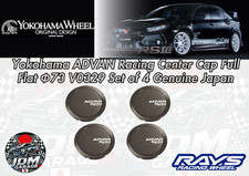 Yokohama Advan Racing Center Cap Full Flat 73 V0329 Set Of 4 Genuine Japan
