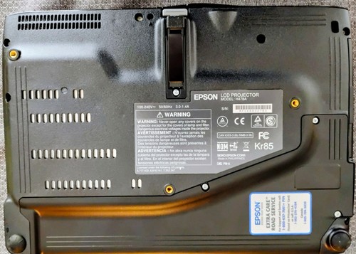 Epson PowerLite 1761W Ultra Lightweight 3LCD Projector ** Used Only 853 Hrs ** - Picture 2 of 5