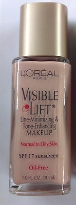 L'Oreal Visible Lift Line Minimizing Make Up SPF17- Natural Ivory # 144 NEW.