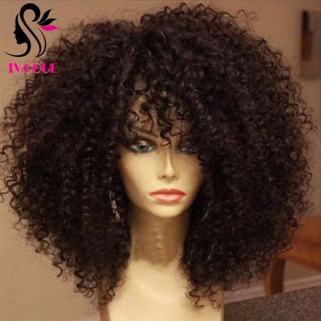 Long Curly Afro Wigs 20 Inch High Density Natural Look W Wig Cap