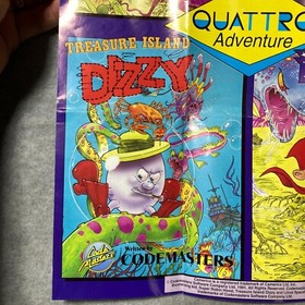 Camerica Codemasters 4 Quattro Dizzy Robin Hood NES Nintendo Insert Poster Only