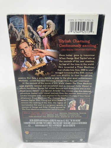H.G. Wells The Time Machine VHS Video Tape 2001 Warner Bros Sealed Watermarked - Picture 2 of 6