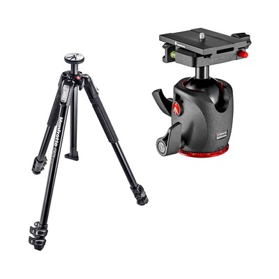 Manfrotto 190X 3-Section Al Tripod w/XPRO Magnesium Ball Head  MSQ6PL QR Plate