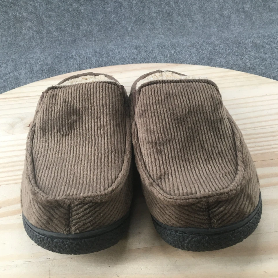 Zapatillas Isotoner para Hombres 8-9 Zuecos de Mula Sin Cordones Marrón Sin usar, en Caja, Puntera Cómodas Piel Sintética Foto 4 de 4