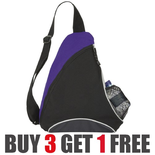 Mono Strap Rucksack Black / Coloured Backpack Bag Mesh Water Bottle Sling Bag UK - Picture 15 of 17
