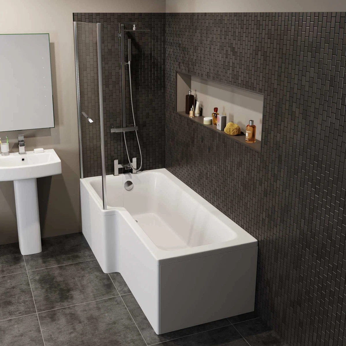 L 2024 shaped bathtub