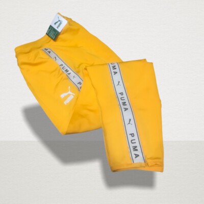 puma yellow joggers