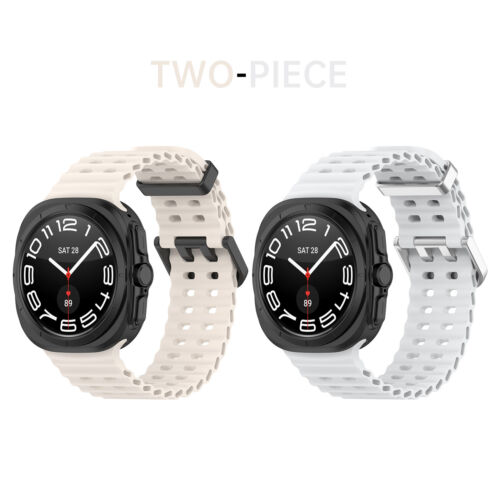2Pack Sport Breathable Silicone Band Strap For Samsung Galaxy Watch 7 Ultra 47mm - Picture 85 of 113