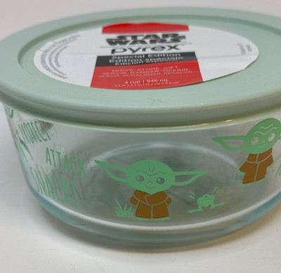 PYREX - Star Wars - The Child / BABY YODA - 4 Cup Bowl with Lid Snack Attack