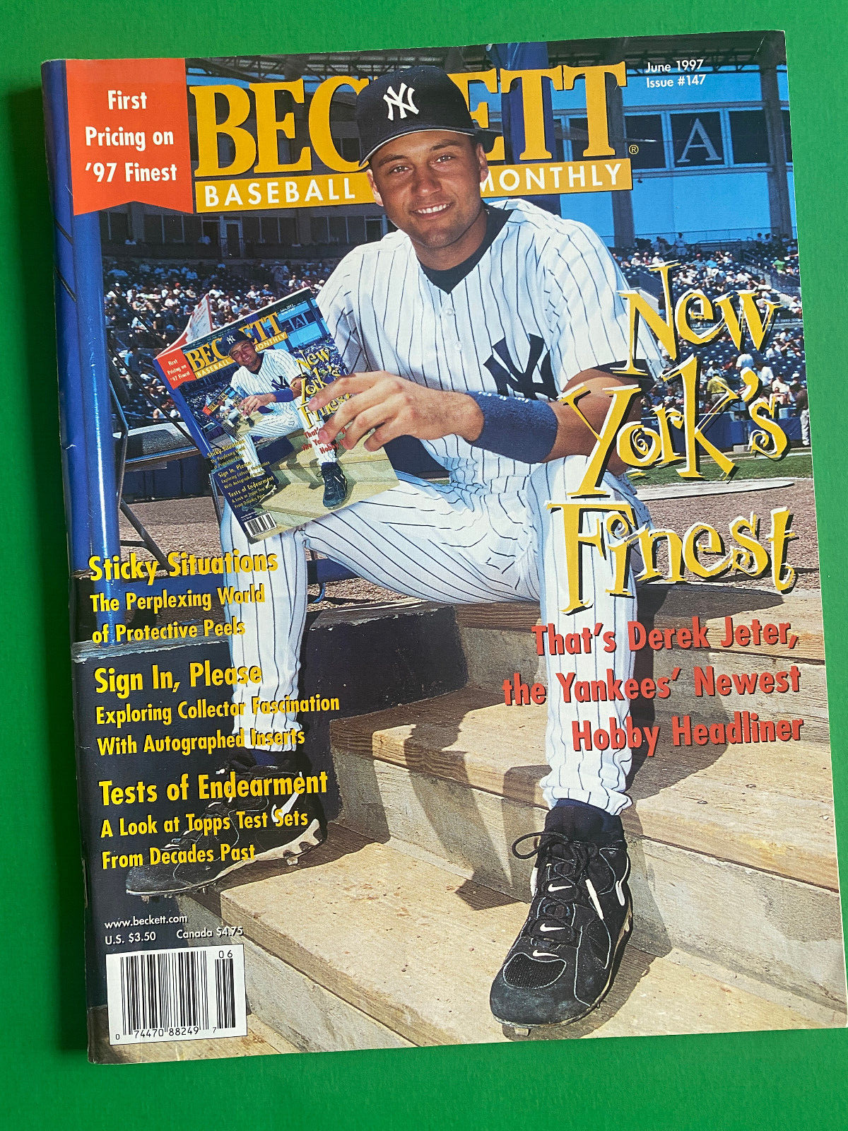 BECKETT BASEBALL-JUNE 1997-NEW YORK'S FINEST-DEREK JETER -COMPLETE ...