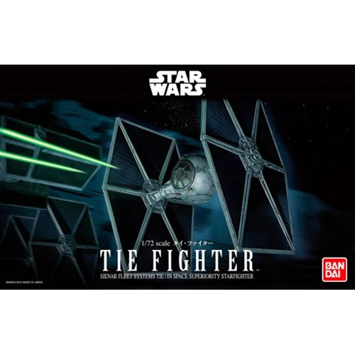 TIE FIGHTER BANDAI STAR WARS KIT 1:72 Revell Kit Movie Modellino Nuovo - Immagine 3 di 3