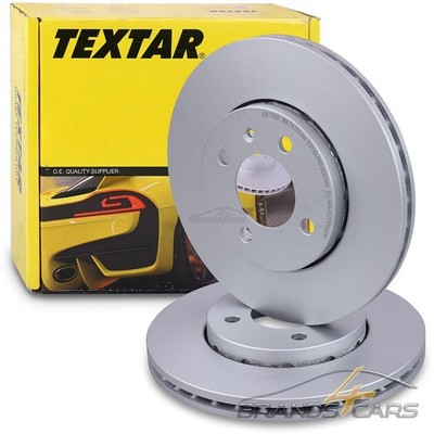 TEXTAR PRO 2x BREMSSCHEIBE Ø256 BELÜFTET VORNE FÜR SEAT MII SKODA CITIGO VW UP