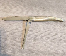 Vintage Ireland Imperial Folding Fish Knife Scaler Opener Silver Chrome Handle