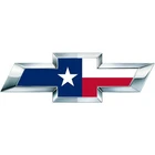 2 Silverado Texas State Flag Universal Chevy Bowtie Vinyl Sheet Emblem Overlay
