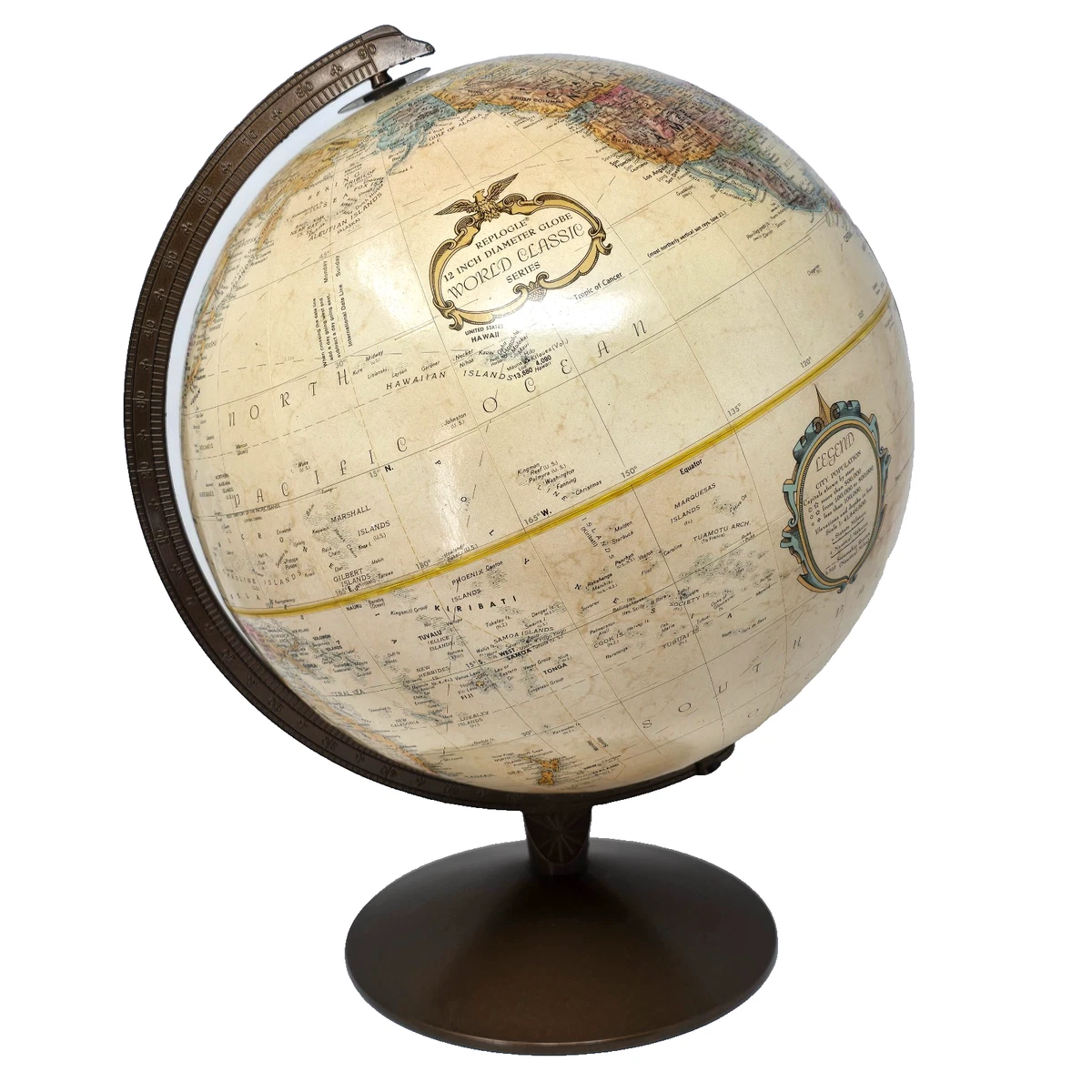 Black Vintage Original Antique World Globes & Celestial Globes for