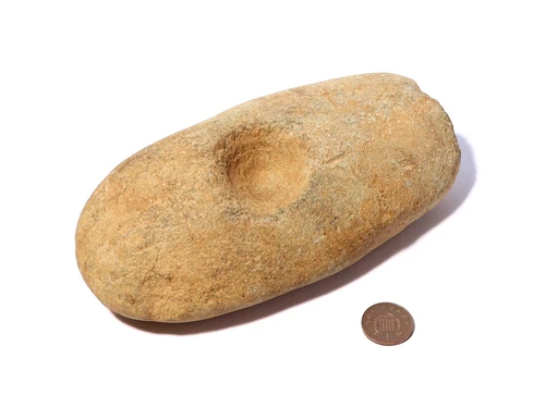 Unfinished Perforated Neolithic Bronze Age Stone / Mace Hammer Head 950g #CL207