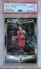 2018 Panini Chronicles Trae Young #575 Yellow Gold #9/10 Rookie PSA 10