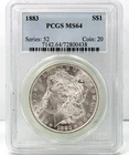 1883 Morgan Silver Dollar - PCGS Graded MS64 !!