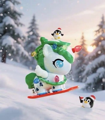 TNTSPACE x TOKIDOKI Chibi Style Unicorno Blind Box Chaser Snowfall