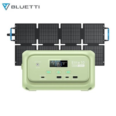 BLUETTI Elite 10 Powerstation 200W Generator 60W Solarpanel 128Wh Solarspeicher