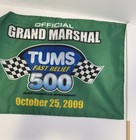 TWO - Souvenir Tums Fast Relief 500 Oct 25, 09 Grand Marshal Flag Jimmie Johnson — photo 3