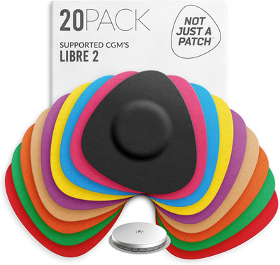 Freestyle Libre 2 Sensor Covers (20 Pack) Lingo CGM Patches for Freestyle Libre 