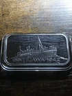 1oz 999 Silver SS Tilawa Bar Torpedoed In 1942 Actual Silver Used From The Wreck
