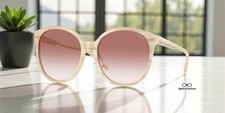 VOGUE VO5509S 30708D Beige Horn Clear Gradient Pink 56 mm Women's Sunglasses