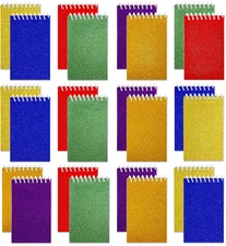 Mini Prism Spiral Notepads - (Bulk Pack of 24) Small Pocket Mini Notebooks for K