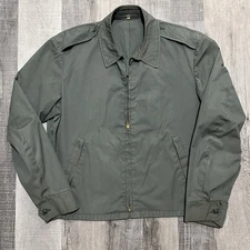 US ARMY AG274 60s Ceiling Zero by Blauer Green Scoville Zip Cotton USMC Jacket