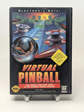 Virtual Pinball Sega Genesis 1993 CIB Complete Box Manual Authentic Tested EA