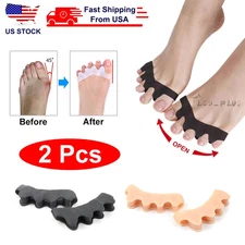2 Pcs Bunion Corrector Silicone Toe Separator Straightener Orthopedic Toes Space