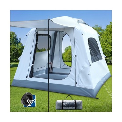 Quick Inflatable Camping Tent 3-4 Person Glamping Outdoor Air Blow Up Tents, ...