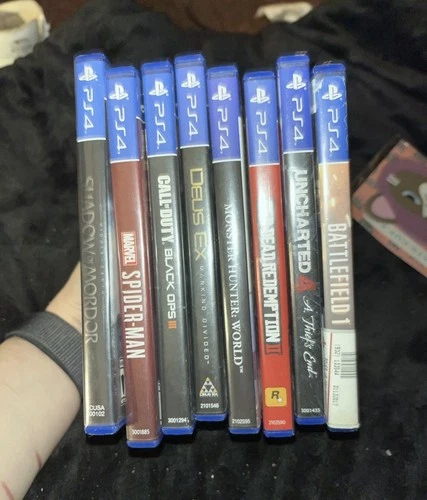 Ps4 Game Bundle Assorted Games Red Dead Redemption Battlefield 1 Uncharted 4