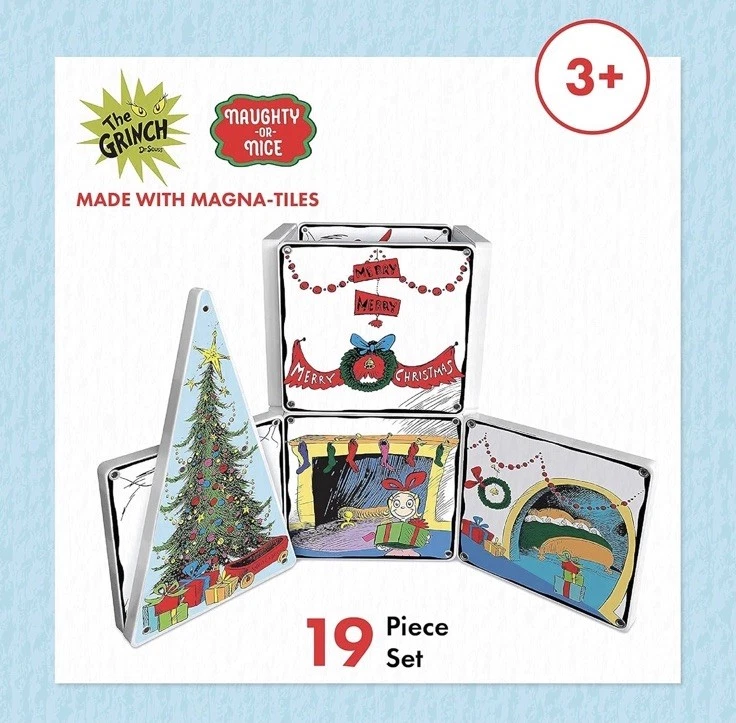 CreateOn Magna-Tiles Limited Edition Grinch Magnetic Building Toys from Dr. Seus - Image 2 of 4
