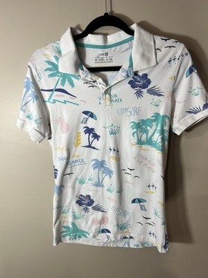Oodji Ultra Women Polo Shirt Size Medium Summer Beachy Tennis Golf Shirt