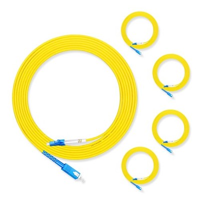Lebrudos Fiber Optic Cable SC to LC 5 Meter 5 Pcs