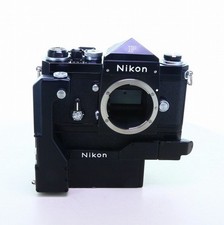 Nikon F Eye Level Black 35mm Film Camera with F-36 Motor Drive From Japan E0511