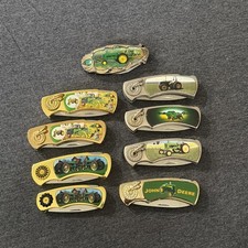 John Deere Collectable knives lot of 9