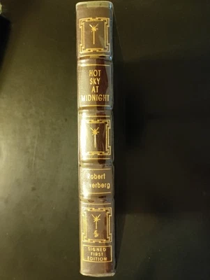 Hot Sky at Midnight by Robert Silverberg Easton Press Leather Signed First Ed. - Image 1 of 4