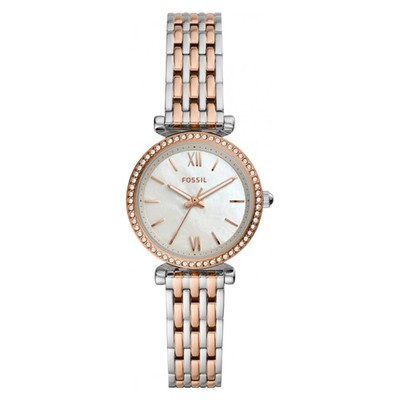 Fossil Carlie Mini ES4649 Uhr   Elegant, modisch, 28 mm, Edelstahl, Garantie: 2 